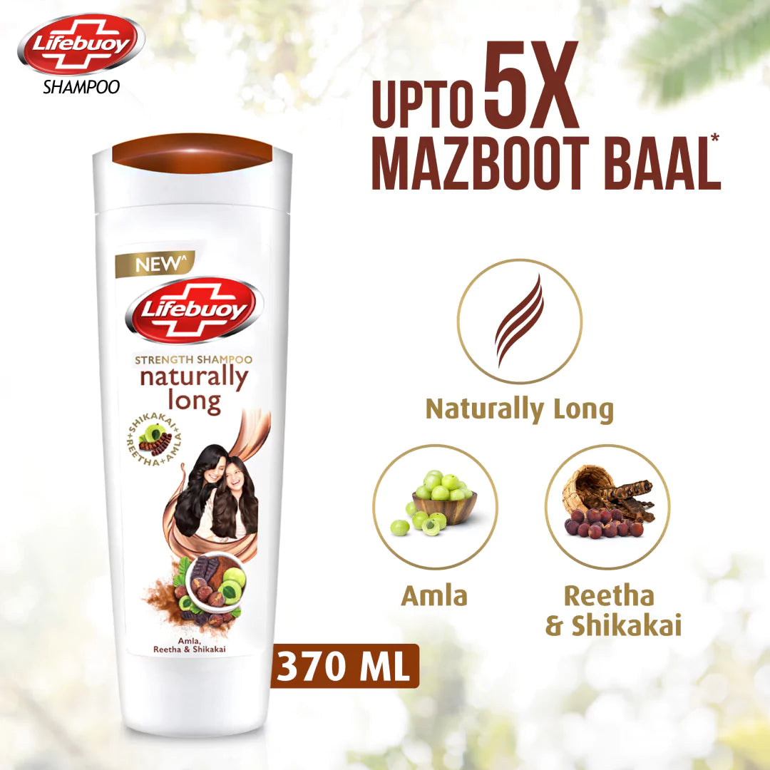 Lifebuoy Shampoo Naturally Long 370Ml