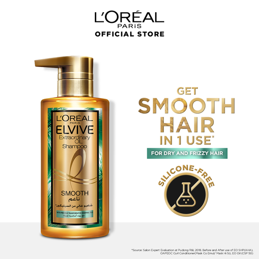 Loreal paris elvive extraordinary oil sulphate free shampoo 440 ml - for all hair types