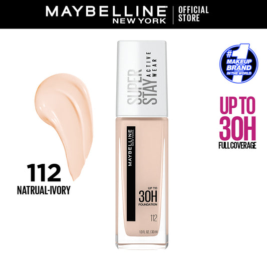 MAYBELLINE NEW YORK SUPERSTAY ACTIVE WEAR LIQUID FOUNDATION 30 ML  ( 112 )