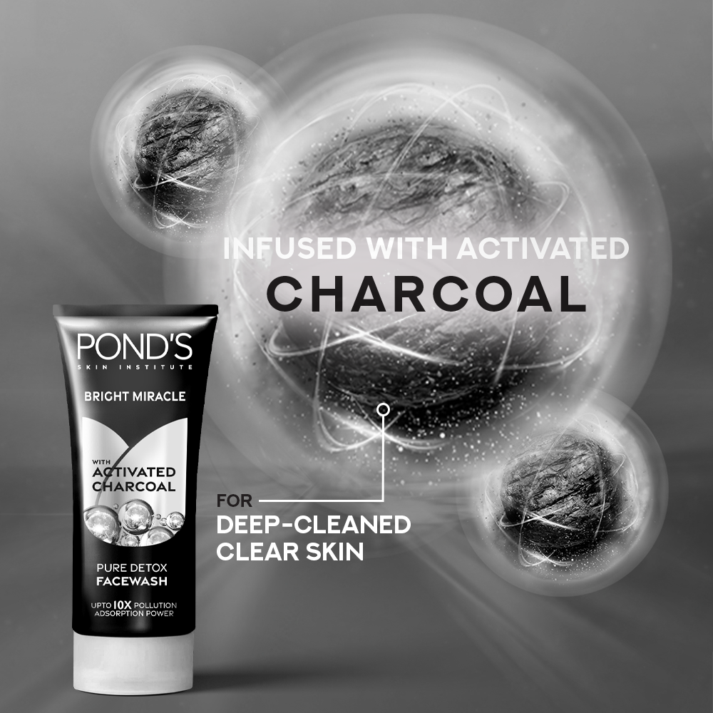 Ponds Pure Detox with Charcoal Face Wash 50g