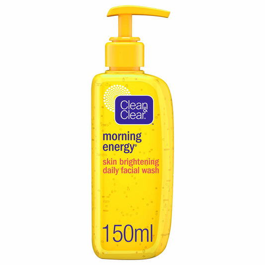 Clean & clear, facial wash, morning energy, skin brightening, 150ml