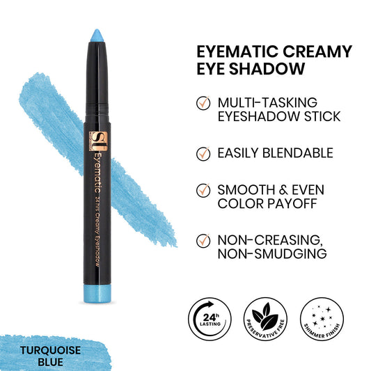 ST London - Eyematic Creamy Eye Shadow - Turquoise Blue