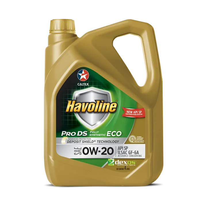 havolineâ® prods fully synthetic eco 0w 20 - 4 ltr