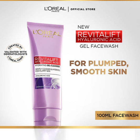 L’Oréal Paris Revitalift Hyaluronic Acid Hydrating Gel Facewash 100ml