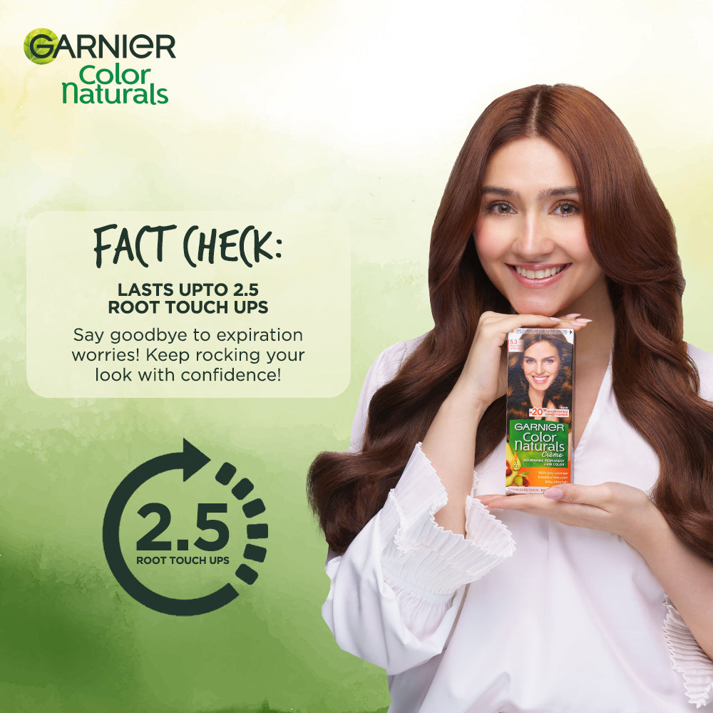 Garnier color naturals - 5.25 light opal mahogany brown hair color