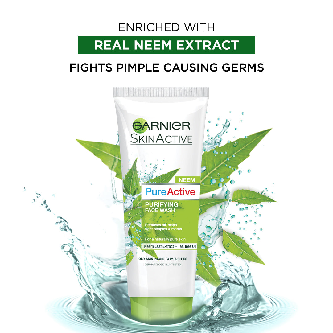 Garnier skin active neem purifying face wash 50ml