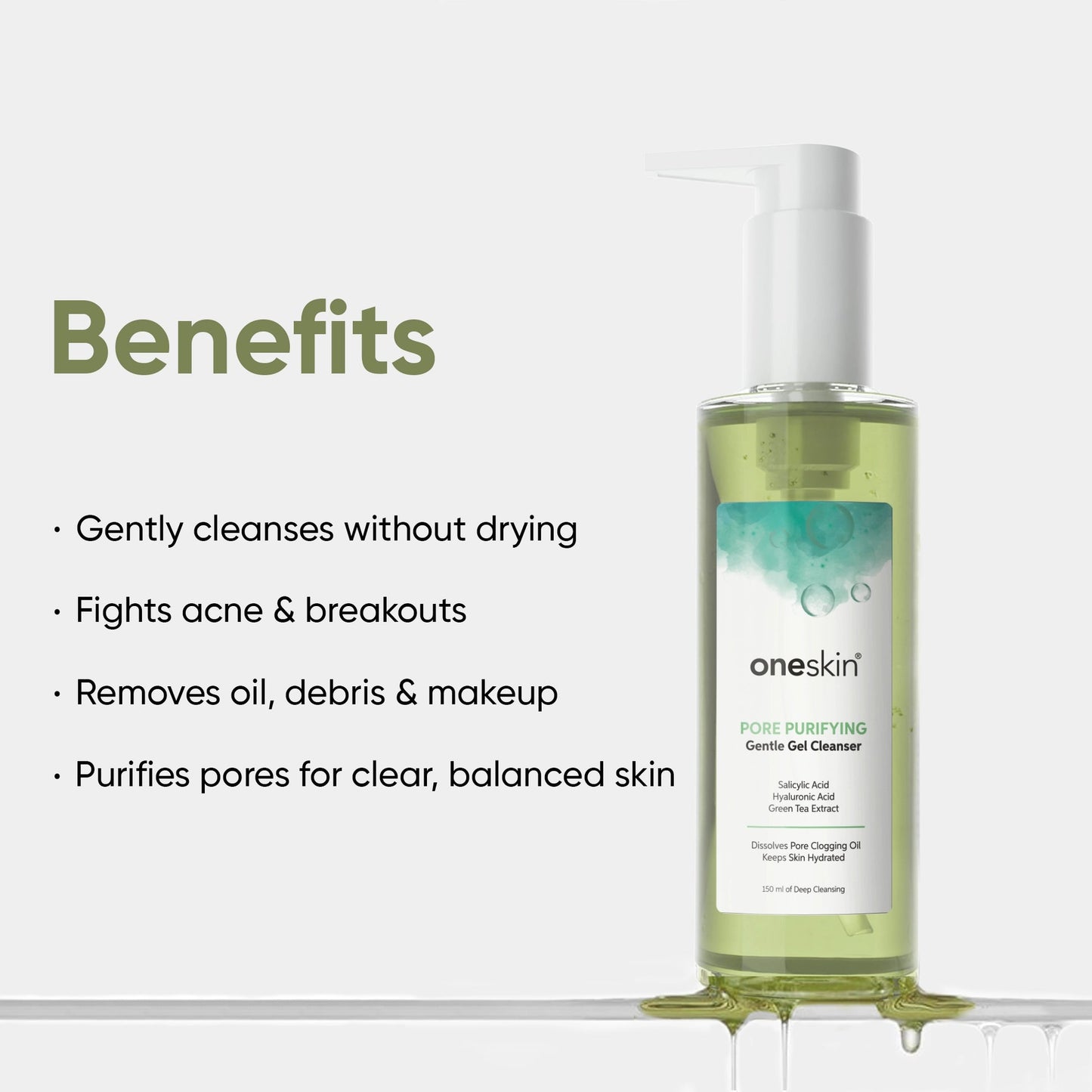 Oneskin Pore Purifying Gentle Gel Cleanser 150ml