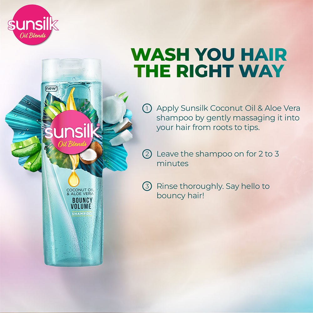 Sunsilk Shampoo COCONUT OIL  & ALOE VERA 380ml