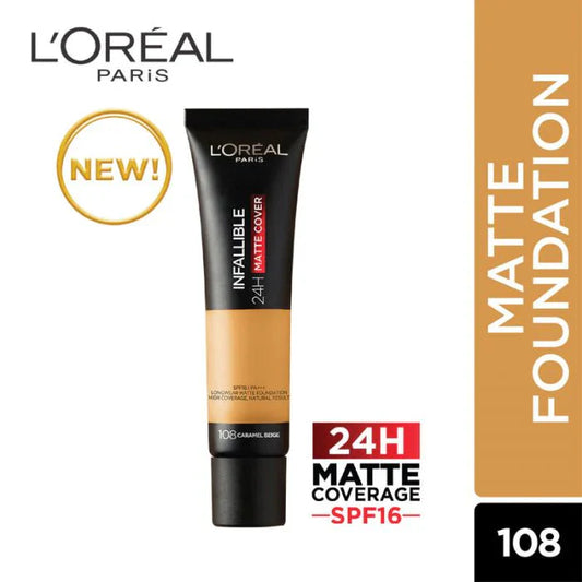 Loreal Paris Infallible 24H Matte Cover Foundation 108