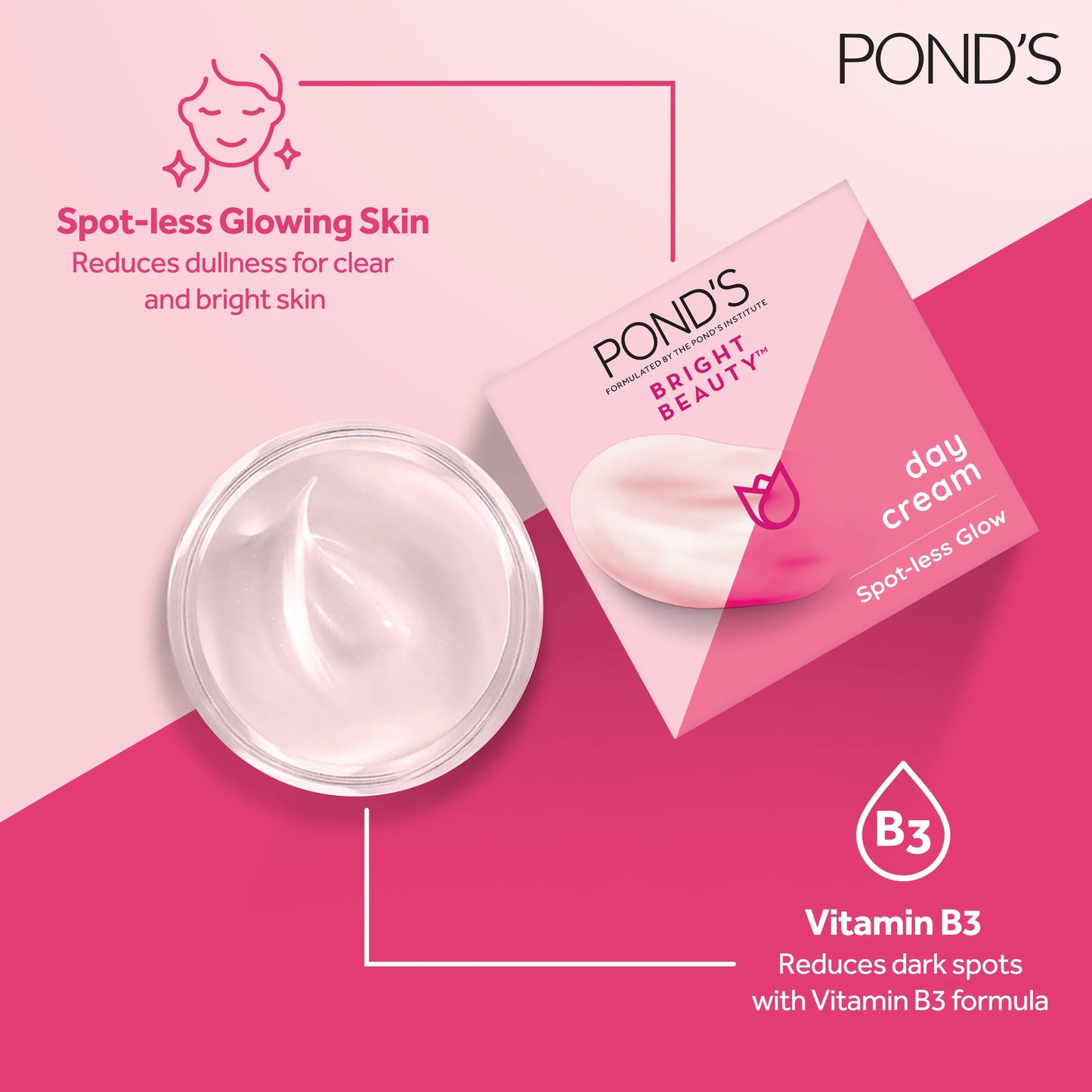 Ponds Bright Beauty Serum Cream 25G