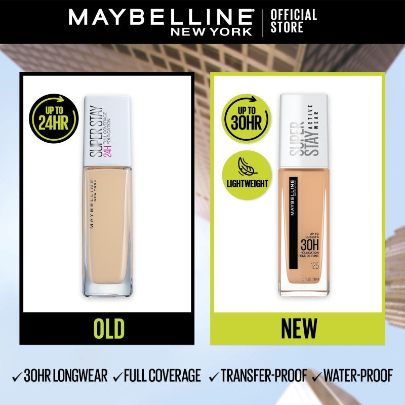 MAYBELLINE NEW YORK SUPERSTAY ACTIVE WEAR LIQUID FOUNDATION 30 ML  ( 220 )