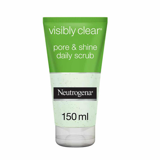 Neutrogena, facial scrub, visibly clear, pore & shine, 150ml