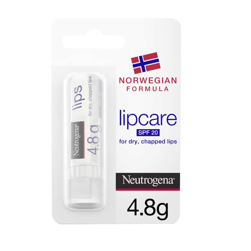 Neutrogena, lip moisturiser, norwegian formula, spf20, 4.8g