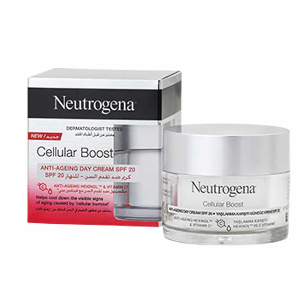 Neutrogena day cream, cellular boost, anti-ageing day cream spf 20, 50ml