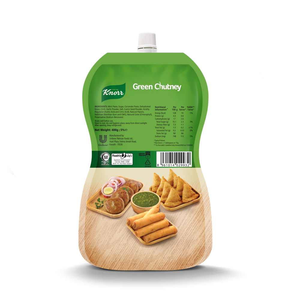 Knorr Green Chutney Pouch 400G
