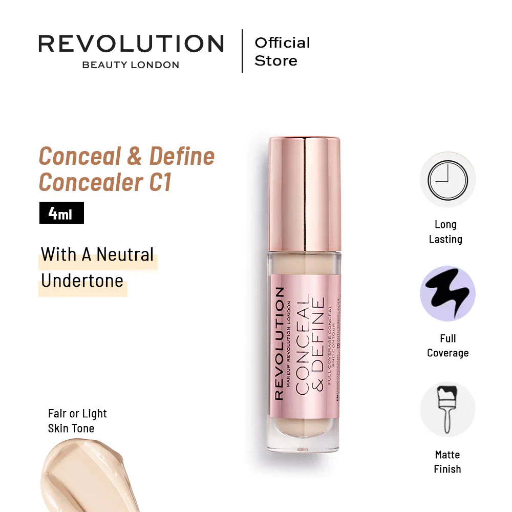 MAKEUP REVOLUTION CONCEAL & DEFINE FOUNDATION