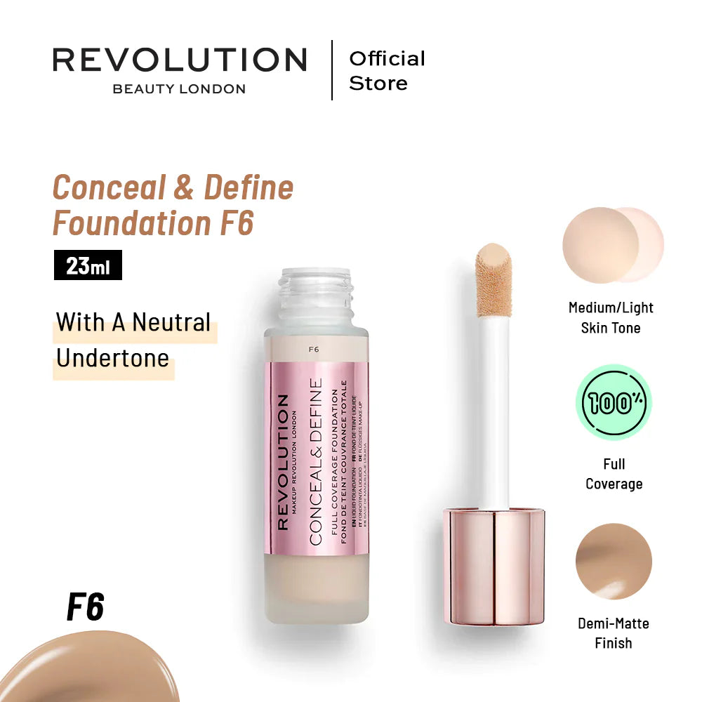 MAKEUP REVOLUTION CONCEAL & DEFINE FOUNDATION