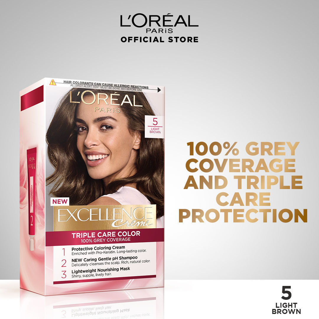 L'oreal paris excellence creme 5 light brown hair color