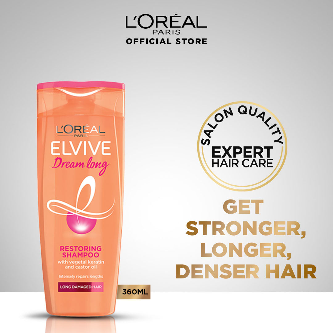 L'oreal paris dream long shampoo 360 ml - for longer &  stronger hair