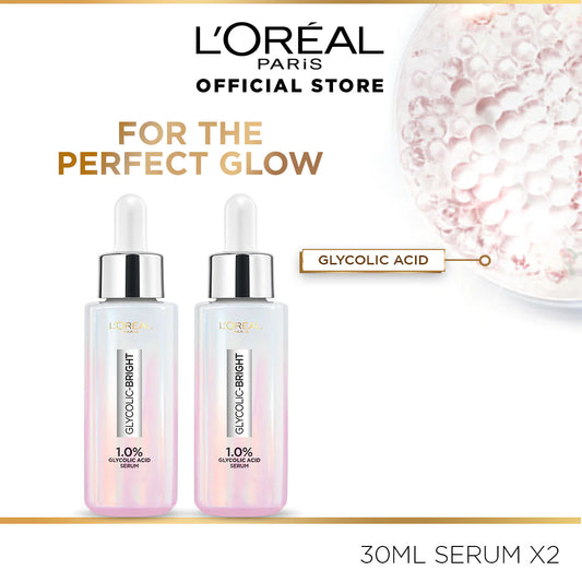 Buy One Get One Free Loreal Paris Glycolic Bright Instant Glowing Face Serum - 30ml