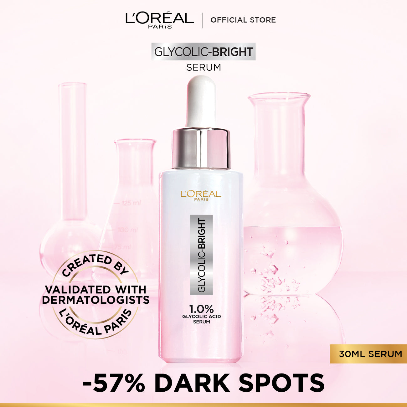 Loreal Paris Glycolic Bright Instant Glowing Face Serum 30ML