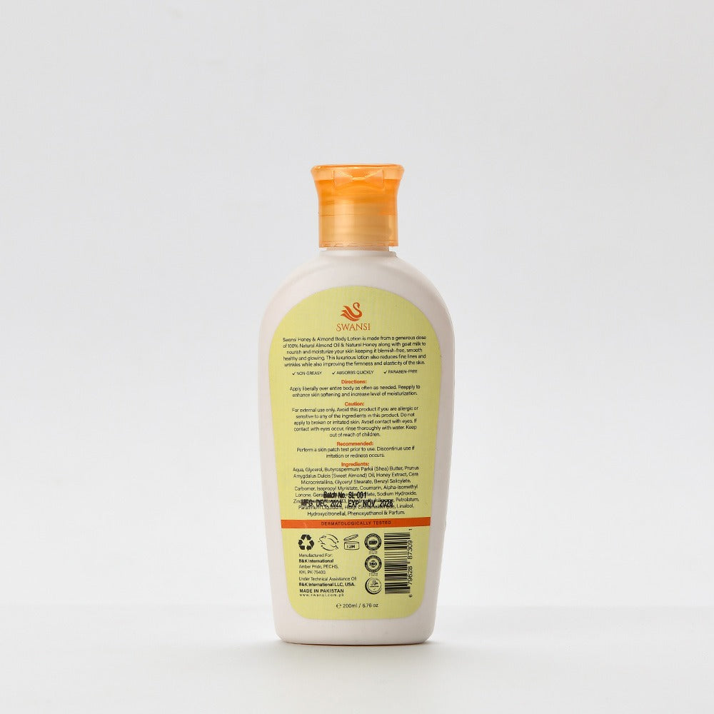 Swansi Honey & Almond Body Lotion 200ml