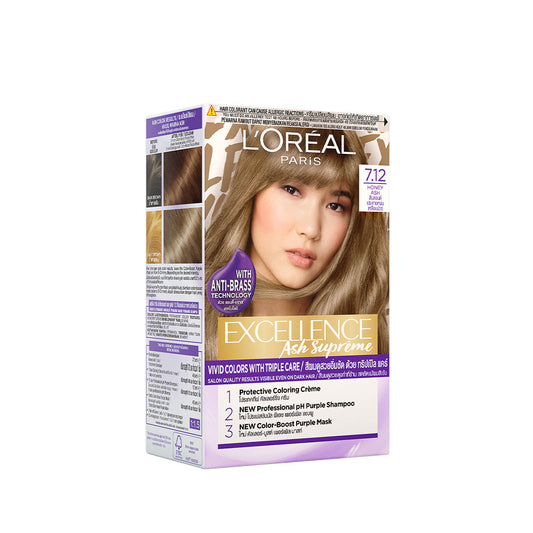 LOreal Paris Excellence Ash Supreme - 7.12 Cool Pearl Brown Hair Color