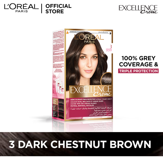 L'oreal paris excellence creme 3.0 dark brown hair color