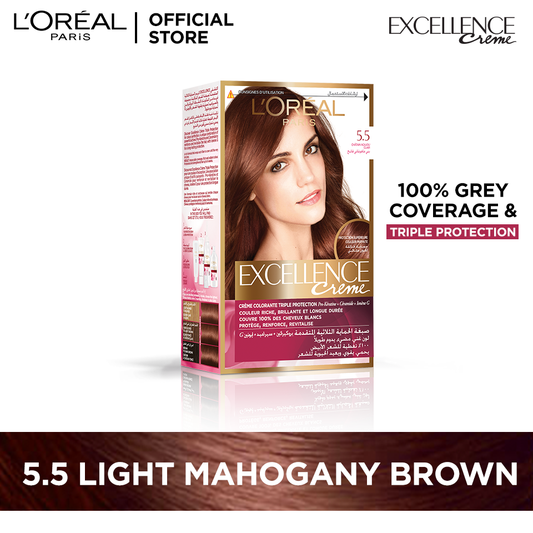 Loreal paris excellence creme intense 5.5 mahogany brown hair color