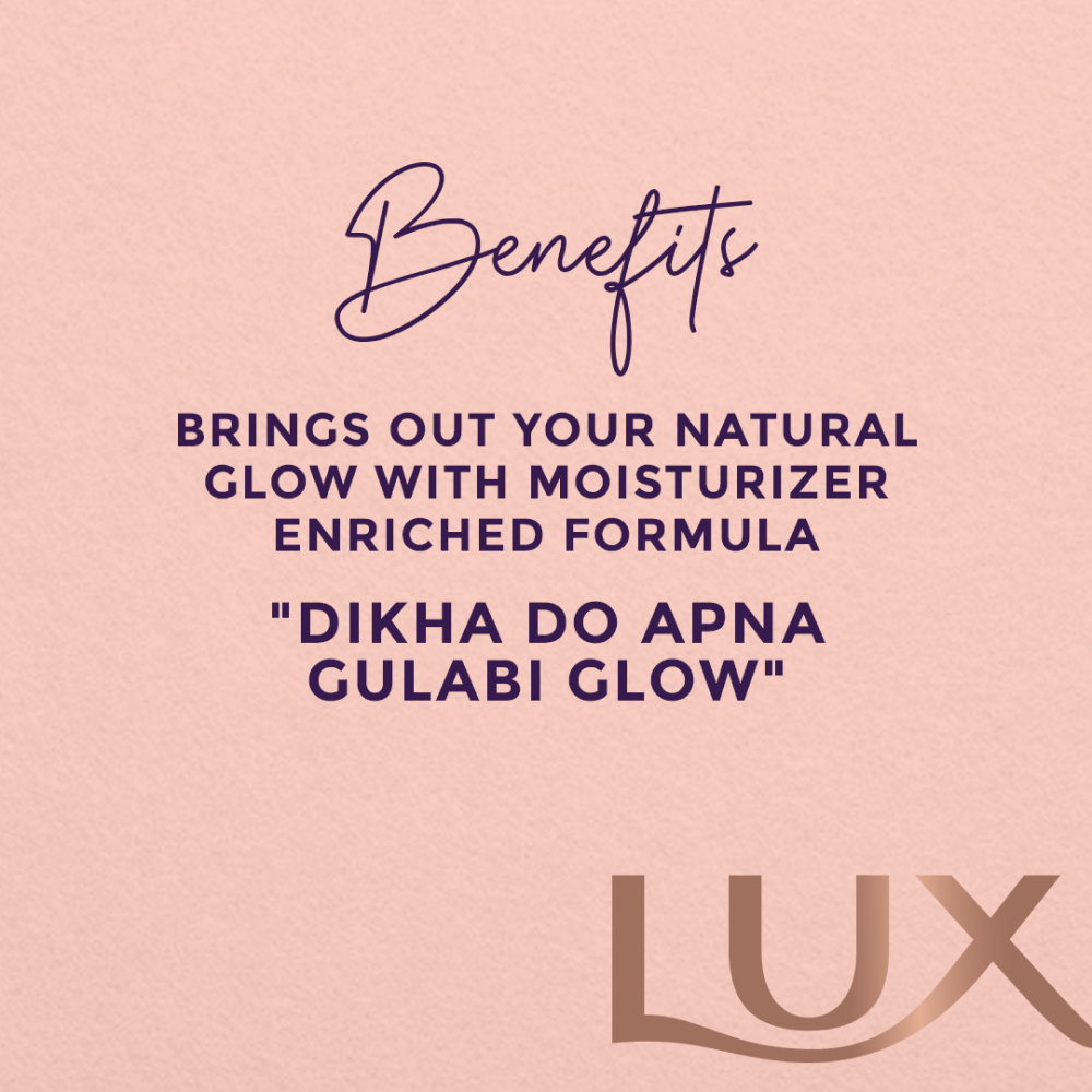 LUX SC BAR PINK Rose Glow & Vitamin e 100G