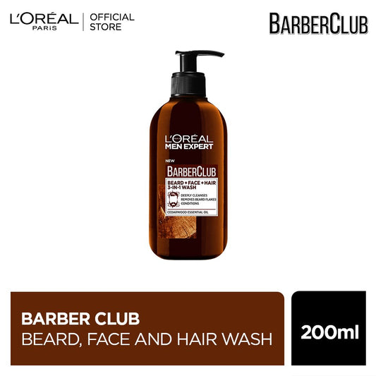 Loreal paris men expert barber club beard, face and hair wash 200ml