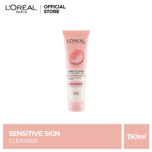 LOreal Paris Rare Flowers Gel Cream Cleanser For Dry And Sensitive Skin 150 Ml