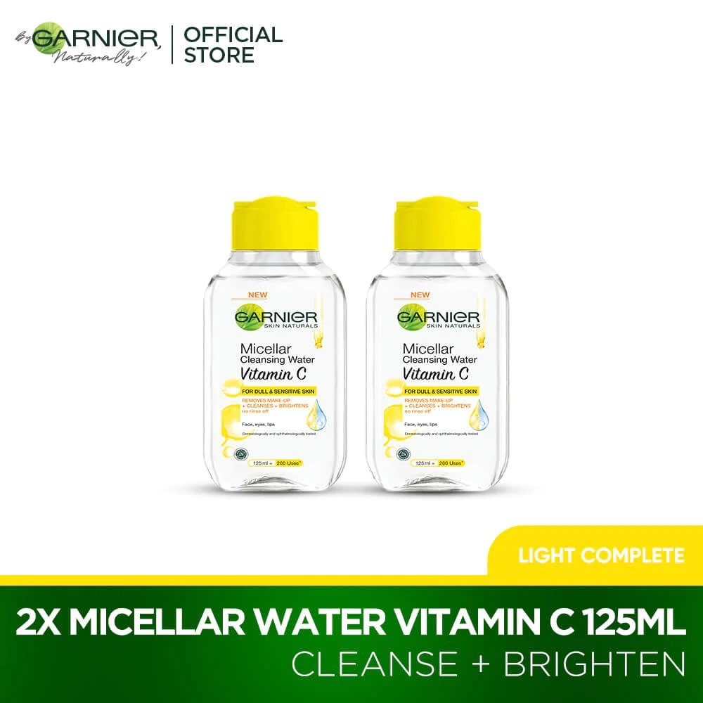 Garnier vitamin c micellar twin pack 125ml