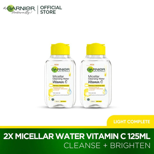 Garnier vitamin c micellar twin pack 125ml