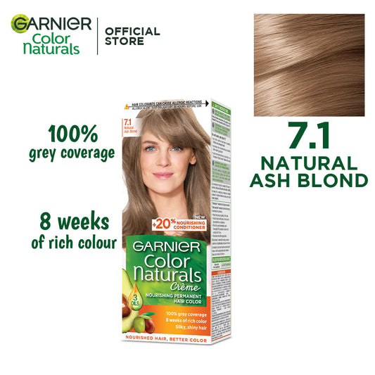 Garnier color naturals - 7.1 ash blonde hair color