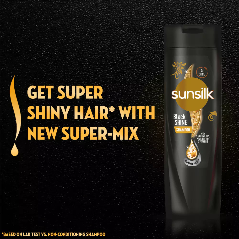 Sunsilk Stunning Black Shine Shampoo 360ml REFIL PACK