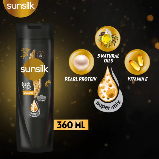 Sunsilk Shampoo Black Shine 360 Ml