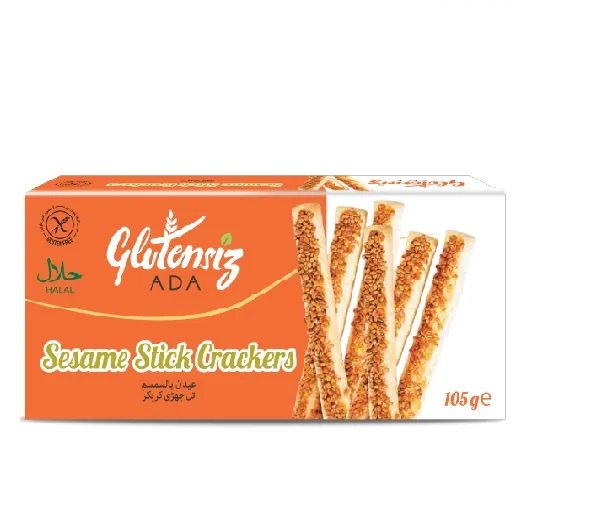 Gluten-free sesame stick cracker