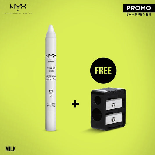 Nyx jumbo eye pencil milky - free sharpener