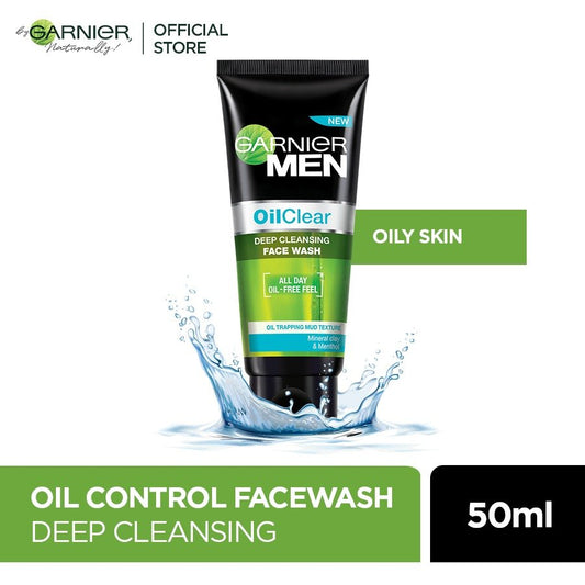 Garnier men oil clear icy face wash oil free feel 50ml