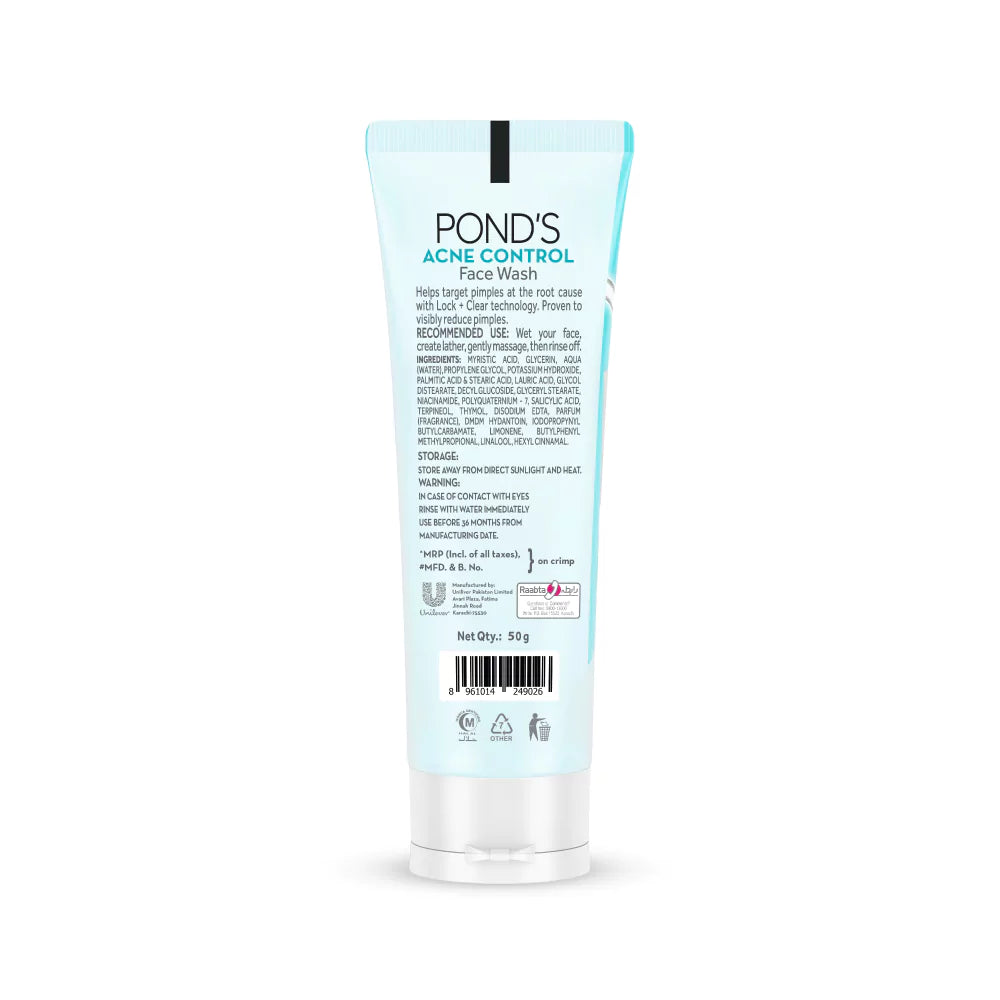 Ponds Pimple Clear Face Wash 50G