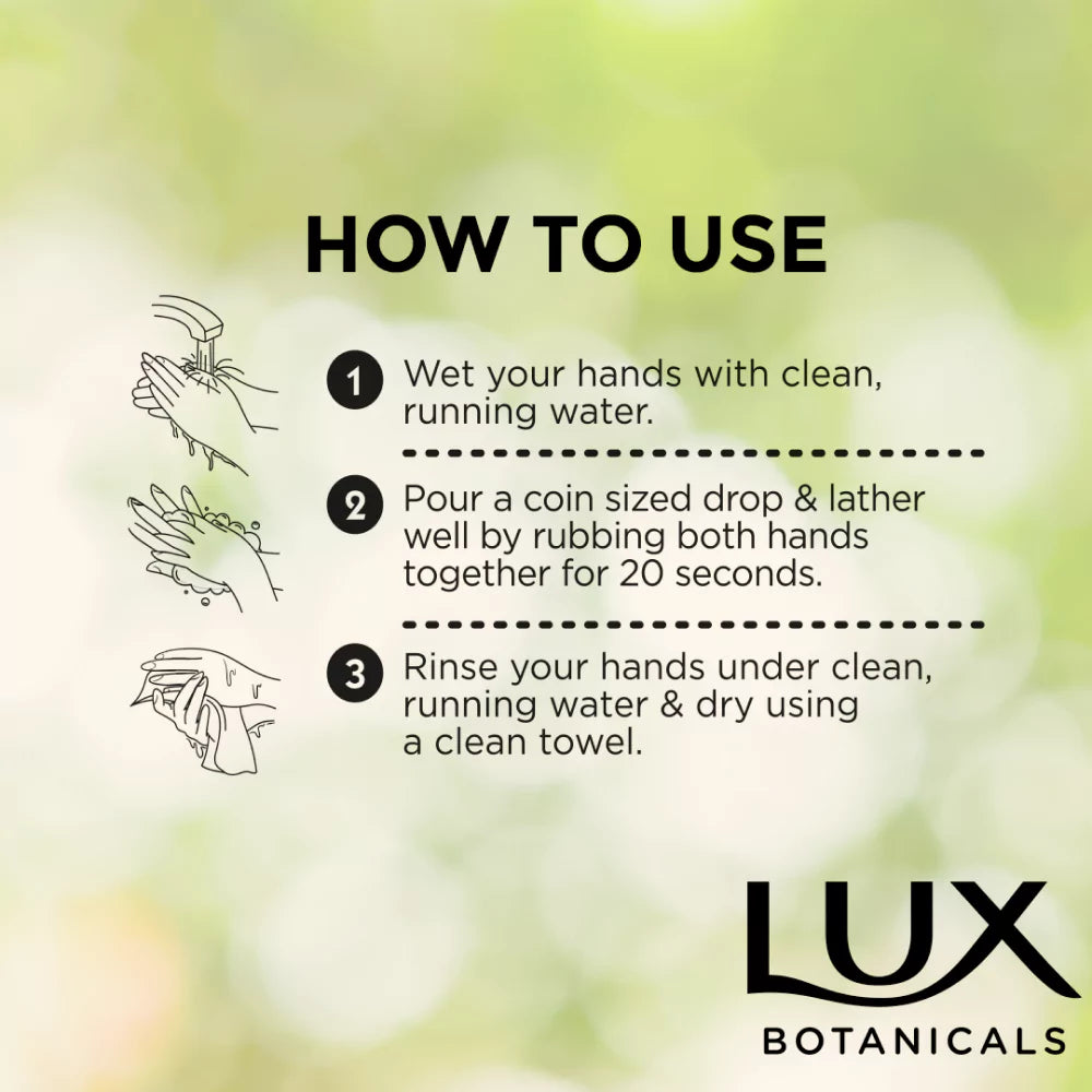 Lux Aloe Vera Hand Wash Bottle (Green)  - 220ML