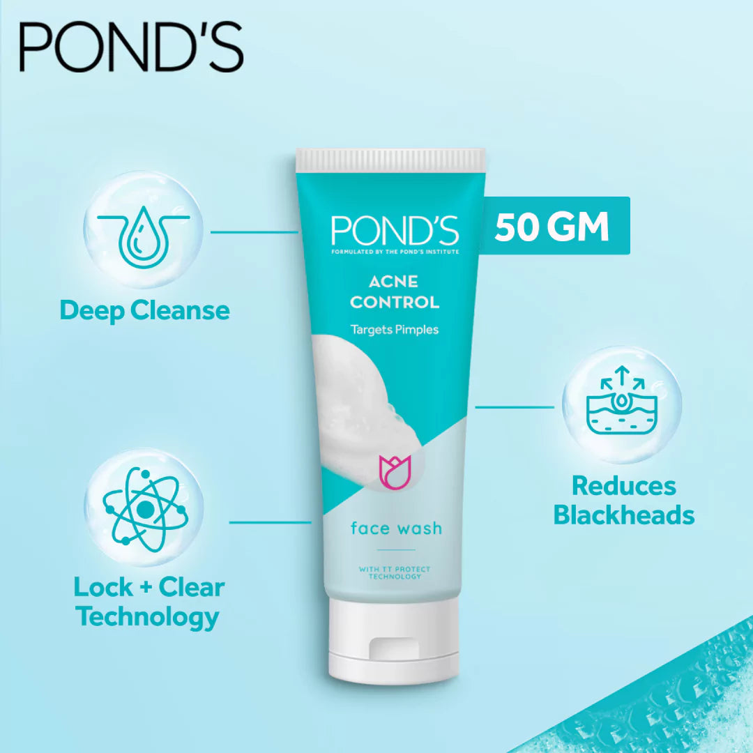 Ponds Pimple Clear Face Wash 50G