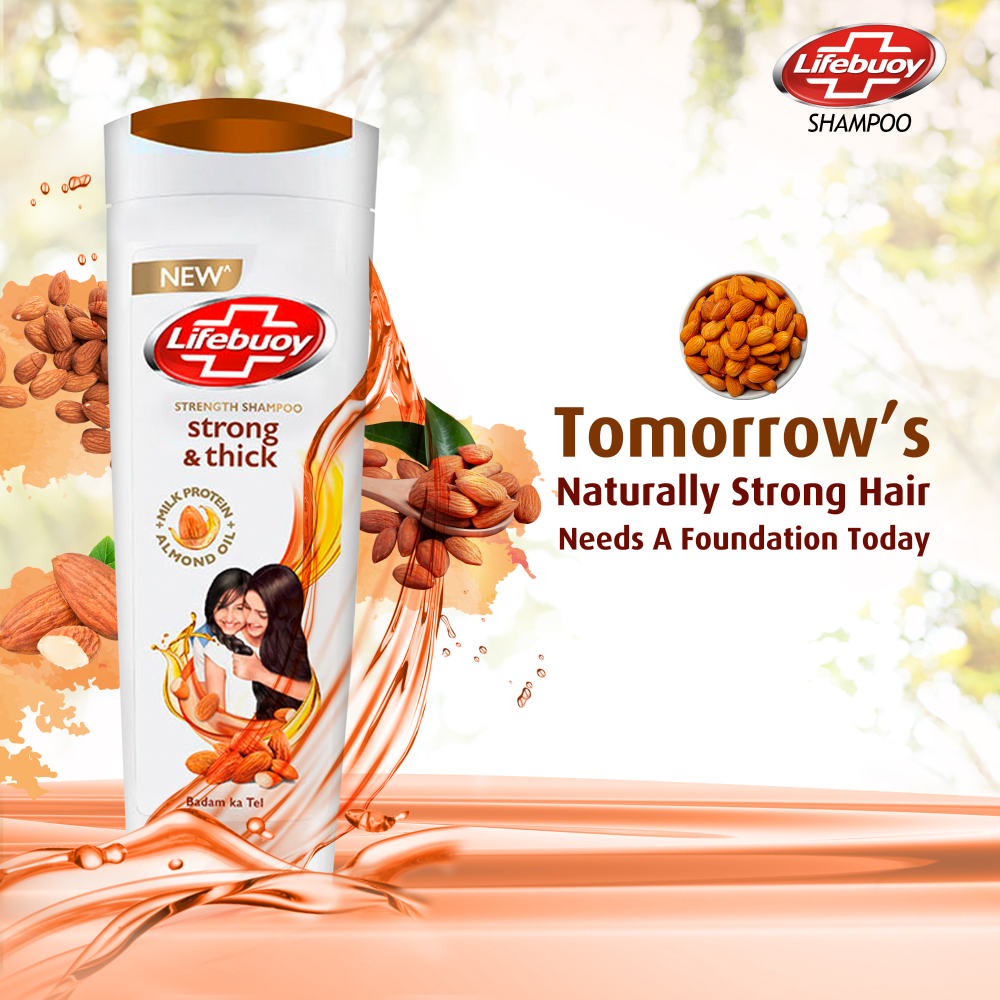 Lifebuoy shampoo strong & thick 370ml