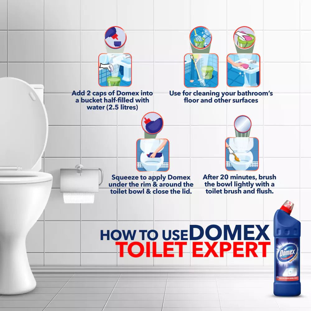 DOMEX TOILET BLUE A10A PI6 12X250ML